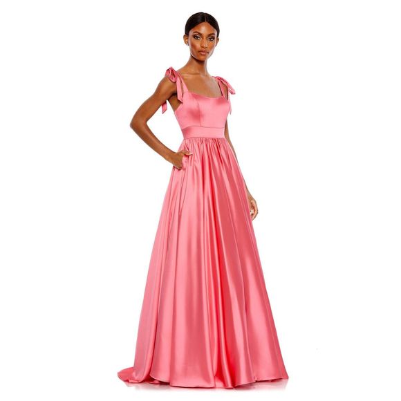 MAC DUGGAL TIE SHOULDER SWEETHEART BALLGOWN - Picture 1 of 10